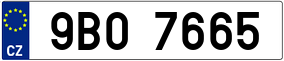 Trailer License Plate